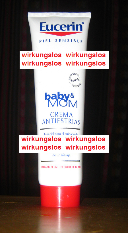 Creme gegen
                          Schwangerschaftsstreifen "Eucerin"
                          hat keine Wirkung