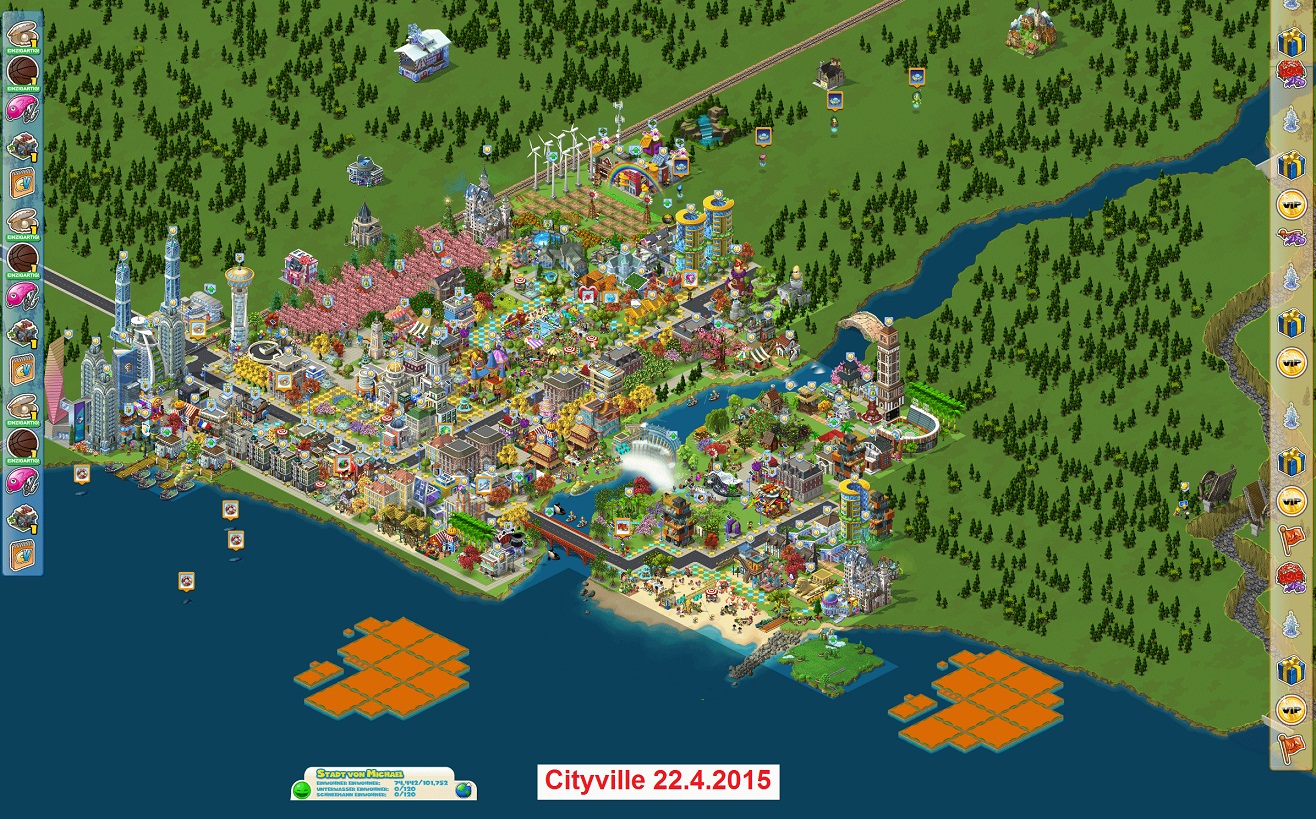 Endstand von CityVille am 22. April 2015