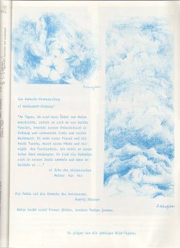 Tafel 00: Blumen und Wolken in Blau (7.
                          Schuljahr)