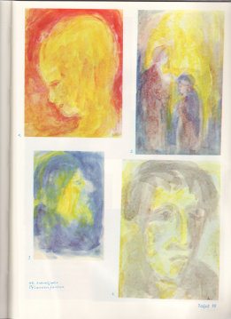 Tafel 90: Studien mit Pflanzenfarben 02,
                          Portraits