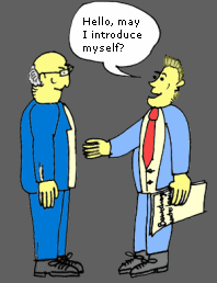 La
              presentaci�on personal en ingl�s: "Hello, may I
              introduce myself?"