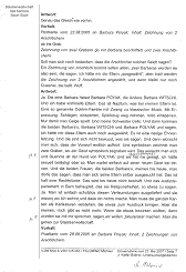 Protokoll der Einvernahme �ber
                                  die kriminellen Steiner-Frauen Polyak
                                  und Gautschi vom 22. Mai 2007 (Seite
                                  7)