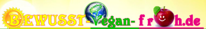 Bewusst
                vegan+froh online, Logo