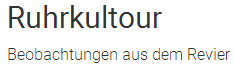 Ruhrkultour
                      online, Logo