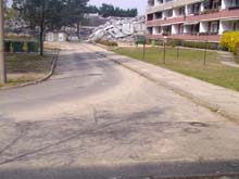 Strasse
                        vor dem Umbau in eine Spielstrasse, Weisswasser
                        (Dresden)