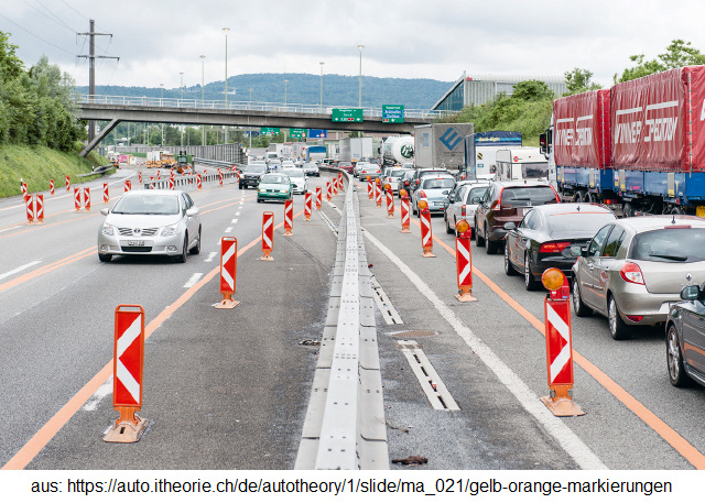 31. Gelb-orange Markierungen:
Provisorische Baustellenmarkierung 31. Gelb-orange Markierungen:
Provisorische Baustellenmarkierung