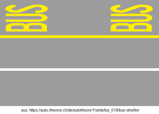 41.
Busstreifen 41. Busstreifen