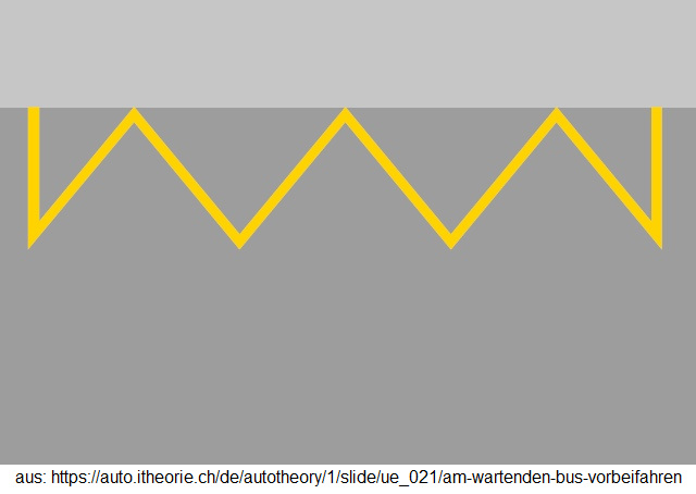 44. Am wartenden Bus vorsichtig
vorbeifahren - Bus einbiegen lassen 44. Am wartenden Bus vorsichtig
vorbeifahren - Bus einbiegen lassen