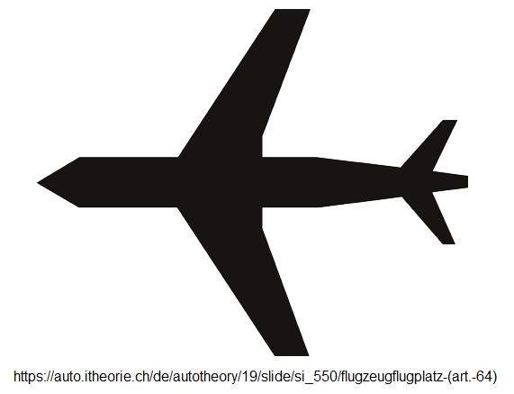 39. Ergänzungssignal: Flugzeug /
Flugplatz / Flughafen / abstürzendes
Flugzeug möglich (Art. 64) 39.
Ergänzungssignal: Flugzeug / Flugplatz /
Flughafen / abstürzendes Flugzeug möglich
(Art. 64)