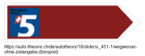 58. Hinweistafel: Wegweiser mit
Veloroute ohne Zielangabe 58.
Hinweistafel: Wegweiser mit Veloroute ohne
Zielangabe