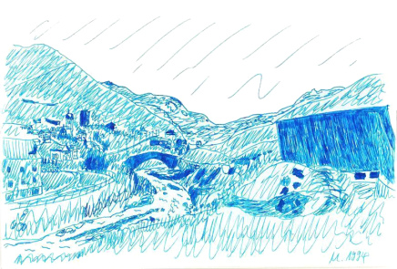 Hospental: Sicht in Richtung Furkapass