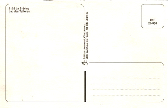 La Br�vine
                        R�ckseite