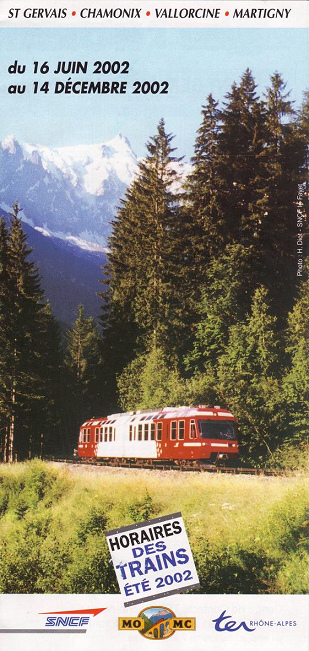 Chamnix-Eisenbahn St-Gervais-Martigny, chemin de
                  fer, railway
