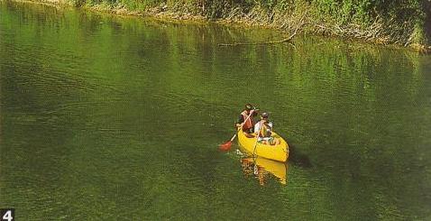4. Am Lauf des
                          Flusses Loue, ein Paradies f�r Fischer