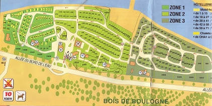 Paris, Campingplatz, Plan Teil 1