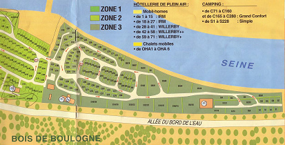 Paris, Campingplatz, Plan Teil 2