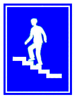 Verkehrszeichen: Hinweissignal
                      Fussg�nger�berf�hrung