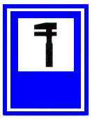 Verkehrszeichen: Hinweistafel
                      Pannenhilfe-Station