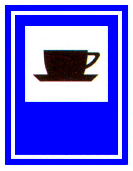 Verkehrszeichen: Hinweistafel
                      Erfrischungsstation