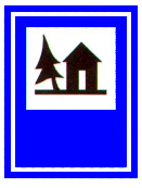 Verkehrszeichen: Hinweistafel Jugendherberge