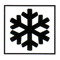 Verkehrszeichen: Hinweistafel Achtung
                      vereiste Fahrbahn m�glich