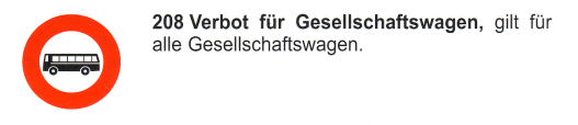 Verkehrszeichen: Vorschriftssignal Verbot f�r
                      Busse (Gesellschaftswagen)