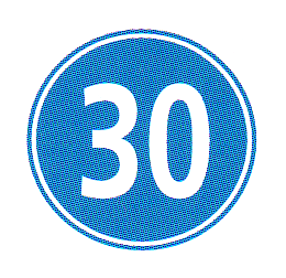 Verkehrszeichen: Vorschriftssignal
                      Mindestgeschwindigkeit