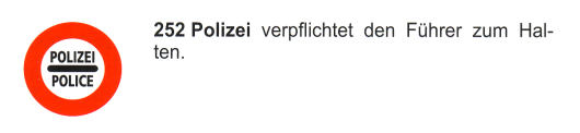 Verkehrszeichen: Vorschriftssignal Polizei