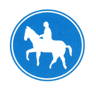 Verkehrszeichen: Vorschriftssignal Reitweg