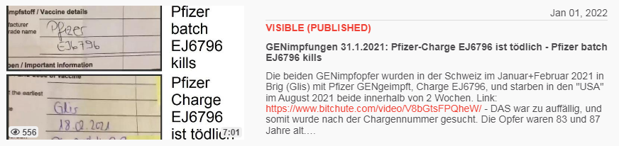 Video vom 28.4.2021: Fake-Corona-Impfung -
Video hochgeladen am 29.4.2021 - Link:
https://www.bitchute.com/video/nQ5ttS3SIL29/ Video vom 28.4.2021: Fake-Corona-Impfung - Video
hochgeladen am 29.4.2021 - Link:
https://www.bitchute.com/video/nQ5ttS3SIL29/